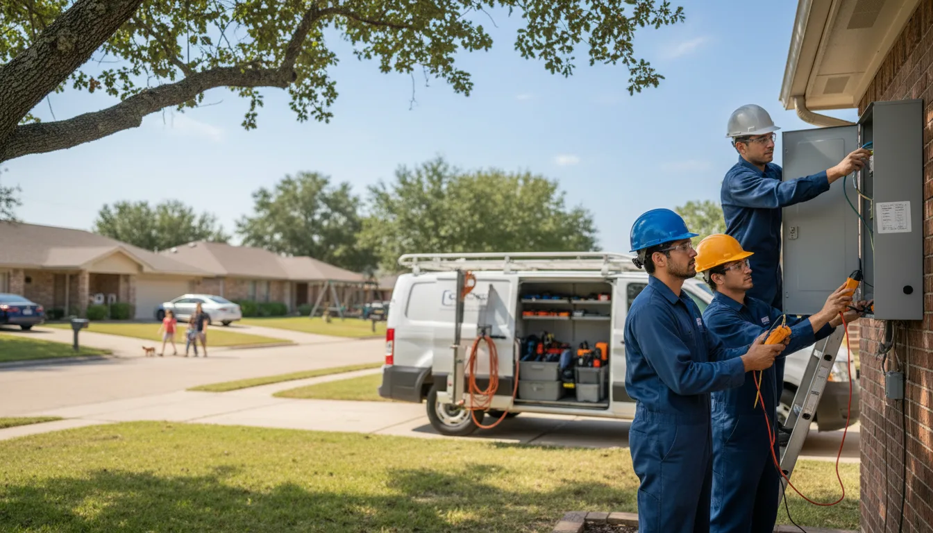 Certified electrician providing emergency electrical services in Frontenac, KS